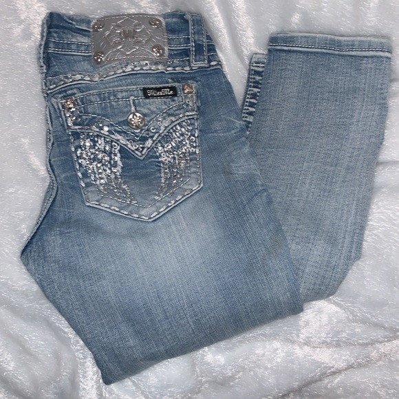 MISS ME Woman's  Signature Skinny blue denim Jean Sz‎ 27 - Picture 3 of 10